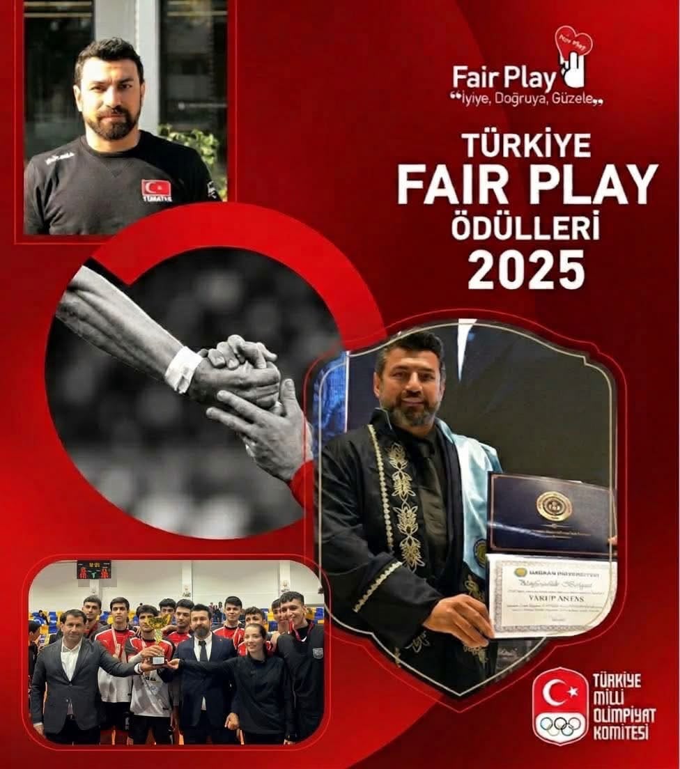 Yüksekokul Müdürümüz Prof. Dr. Yakup AKTAŞ’a Türkiye Fair Play Ödülü